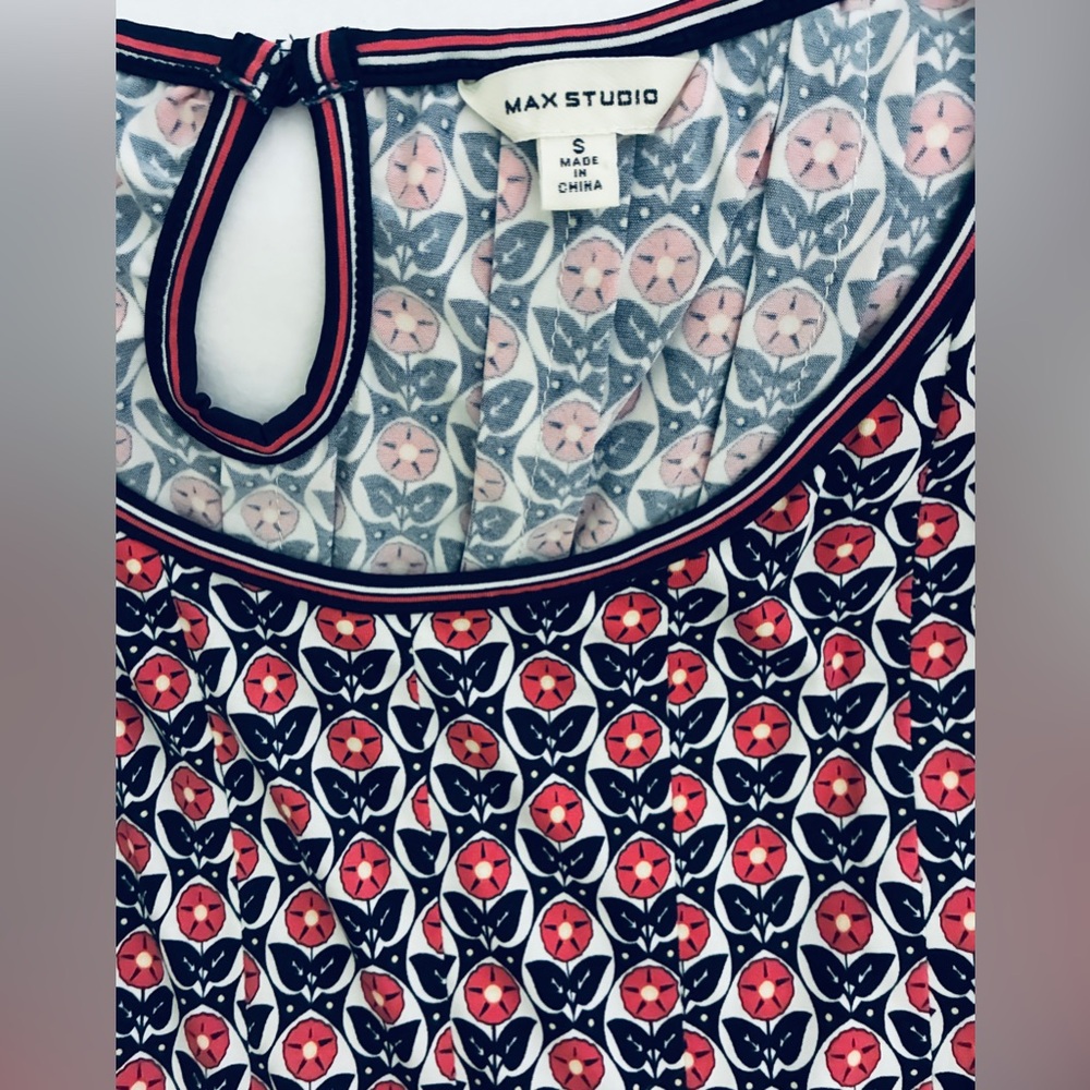 Max Studio Red and Black Patterned Mini Dress - image 5